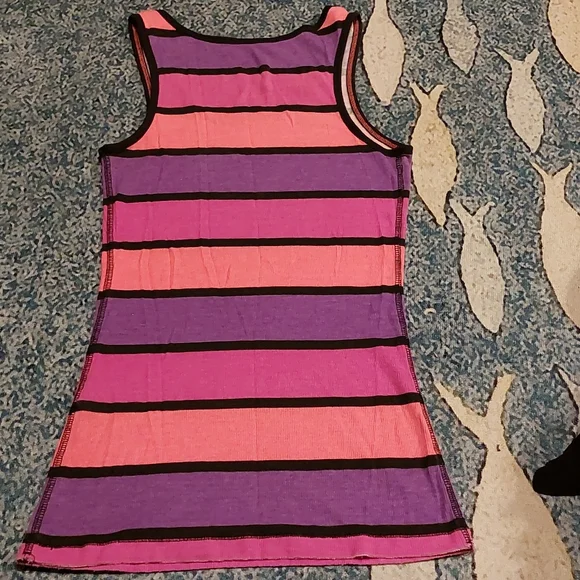 Nollie Striped Ribbed Racerback Tank Top - Picture 3 of 3